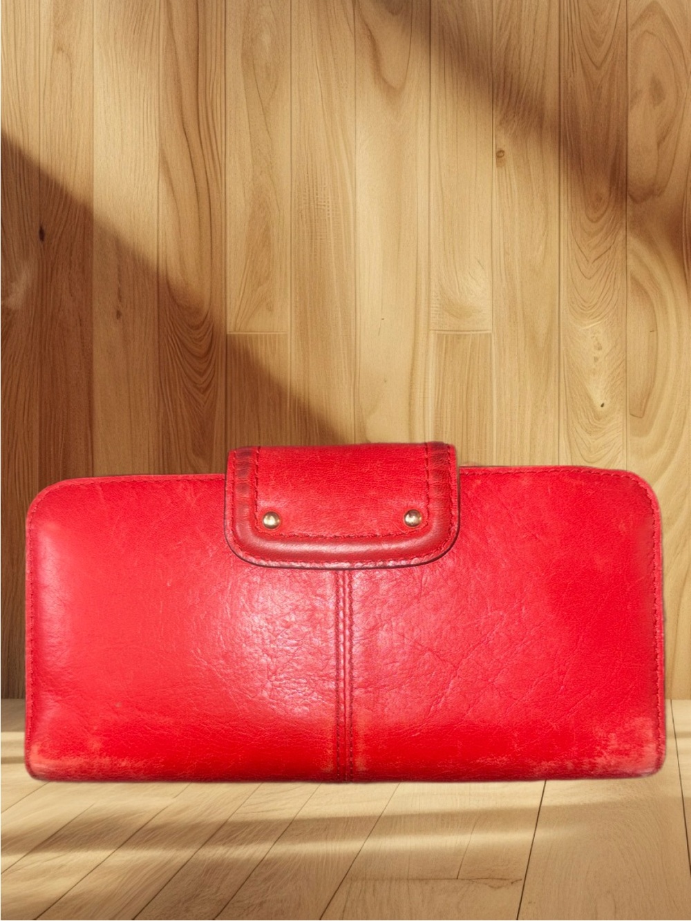 Coach Ashley Leather Wallet- "Saucy" red - Picture 2 of 13